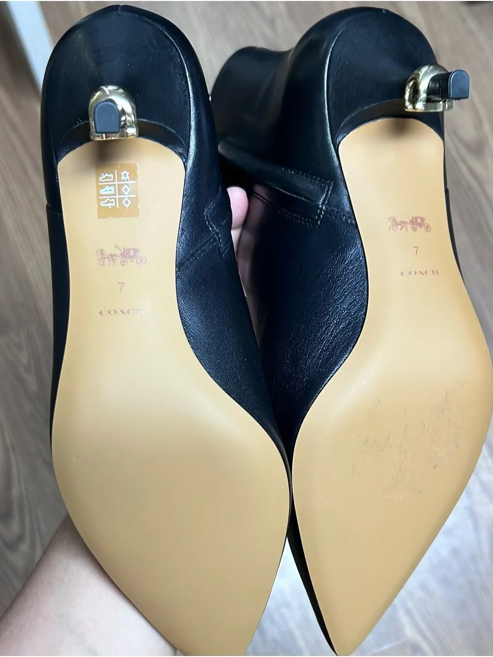 Coach sleek leather